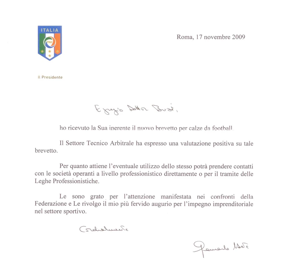 F.I.G.C.: via libera per il brevetto Busi